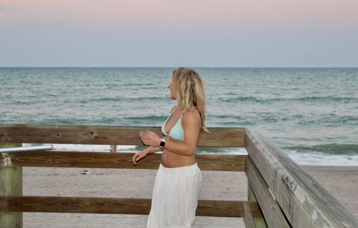 321 Coastal Fitness founder by the ocean